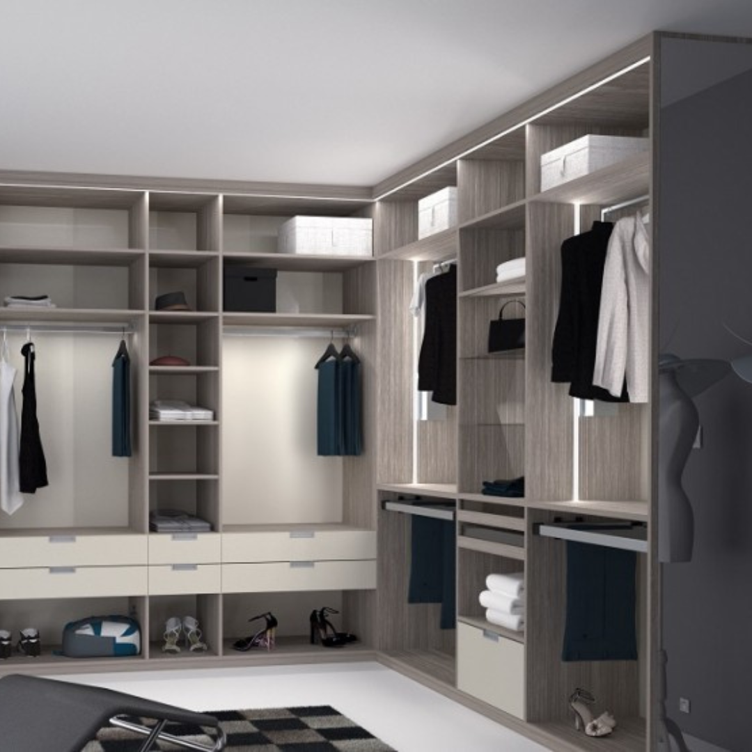 aménagement dressing hauteur